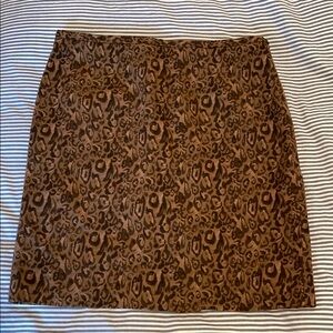 LOFT leopard print pencil skirt